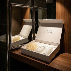 bright perfect body wash + body lotion + bath puff